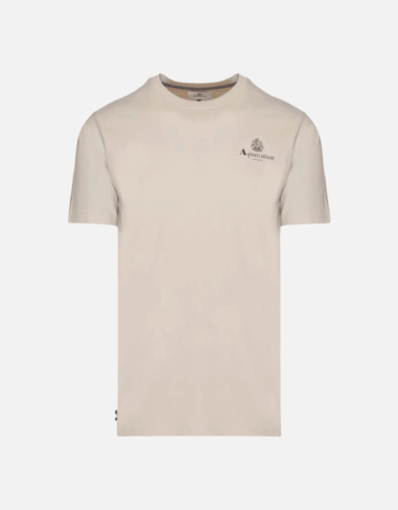Cotton Logo Beige T-Shirt