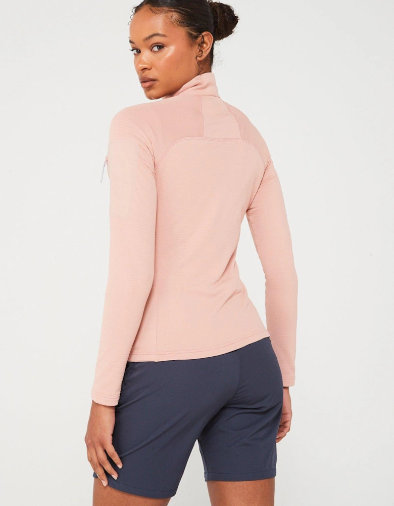 Womens Prelight Zip Fleece - Pink