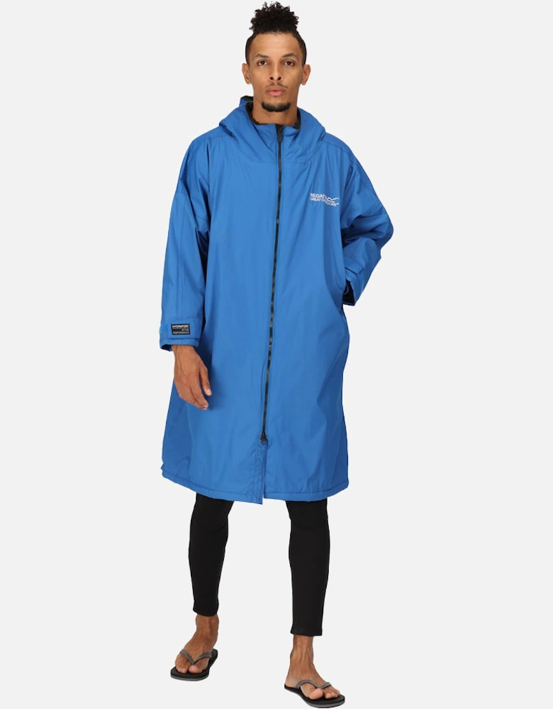 Mens Adult Waterproof Fleece Lined Robe Jacket, 8 of 7