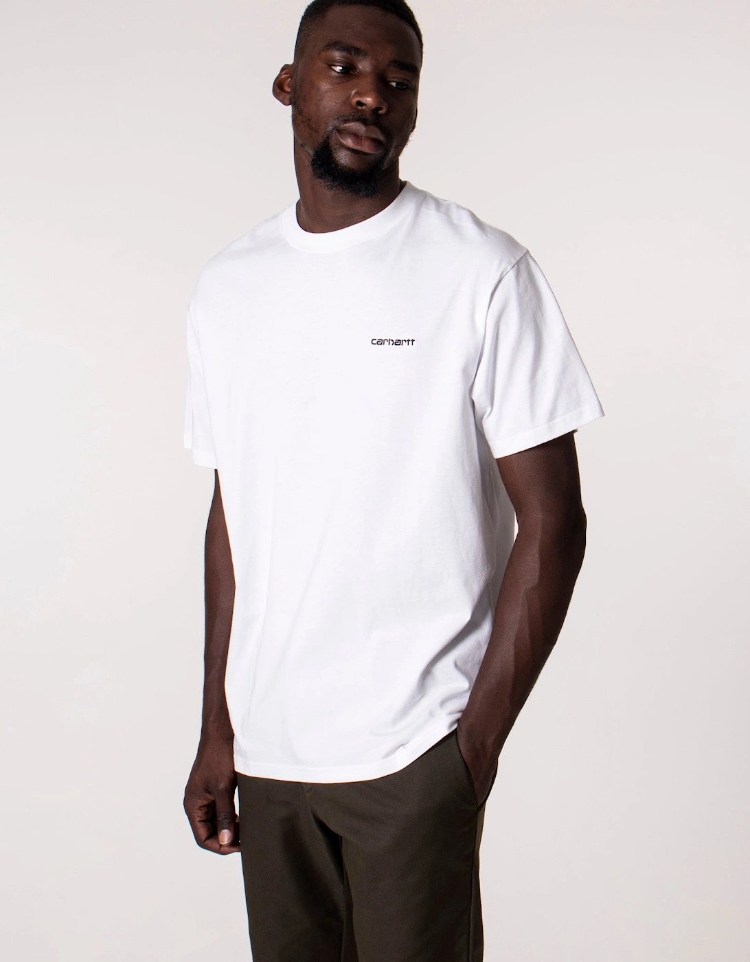 Relaxed Fit Script Embroidery T-Shirt, 4 of 3
