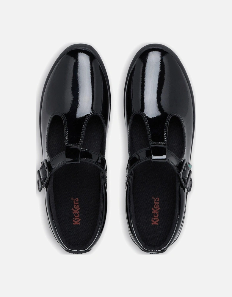 Kariko T Bar  Flat Shoes - Black