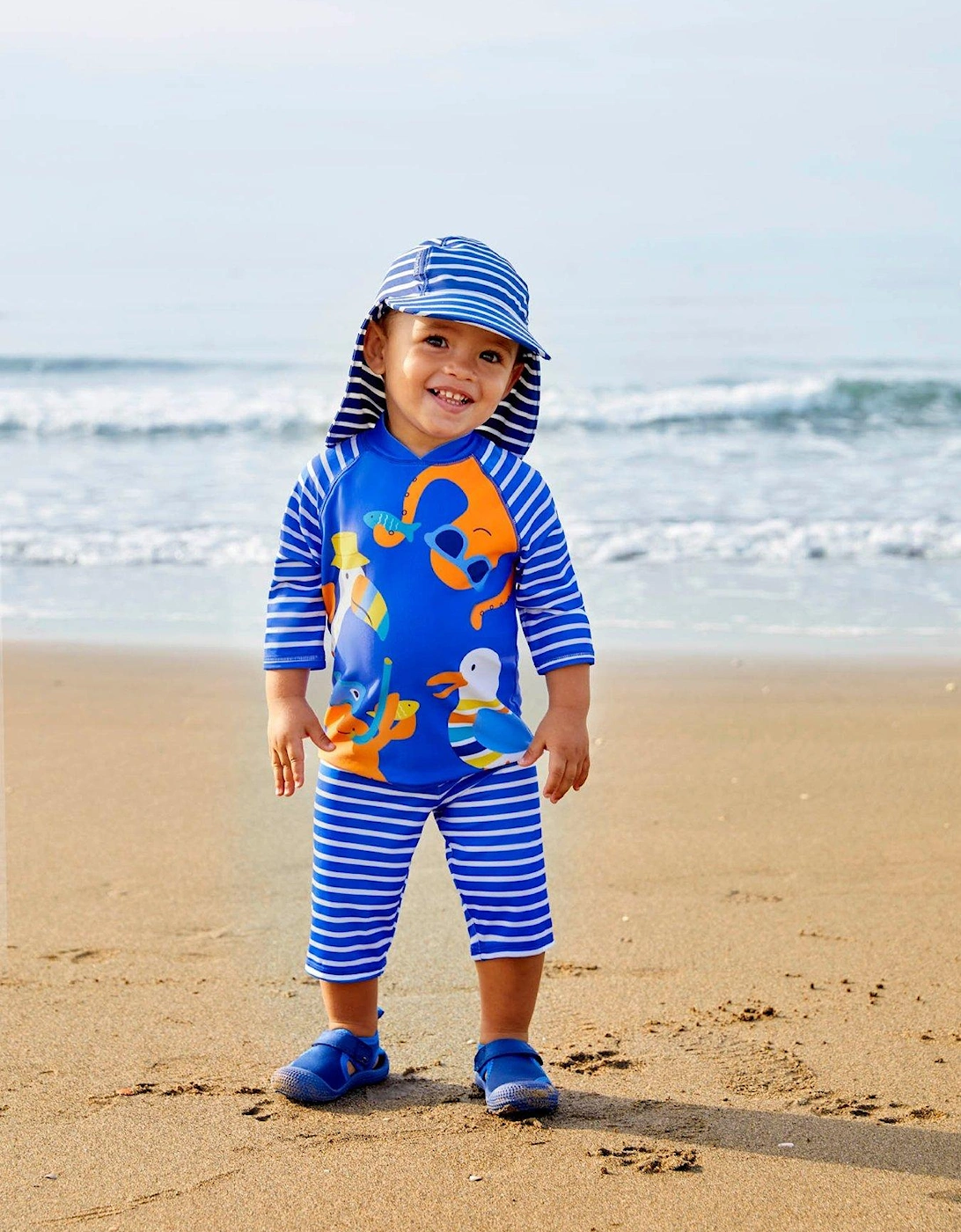 Boys 2-piece Sun Protection Suit - Blue