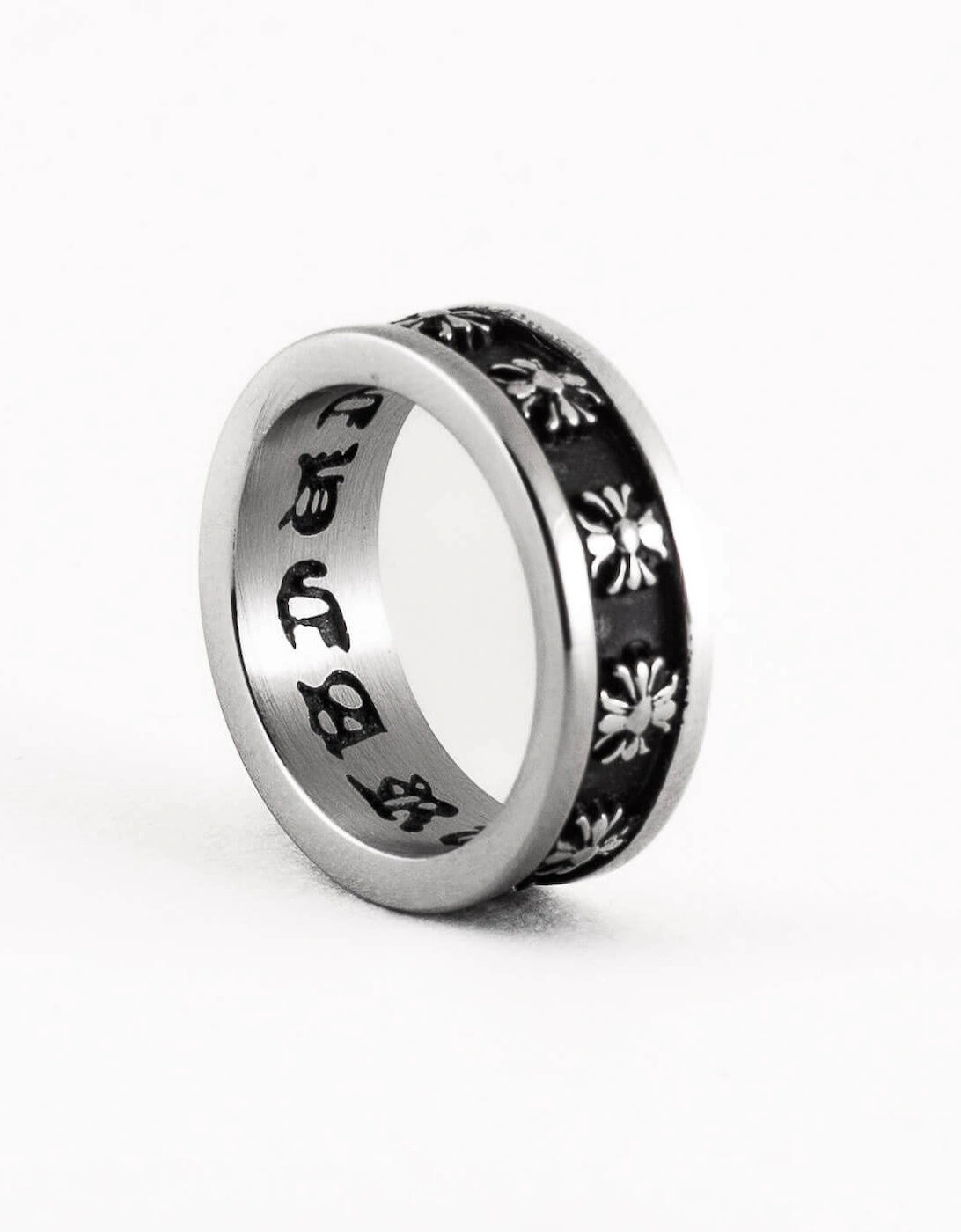 Stainless Steel Cross Ring