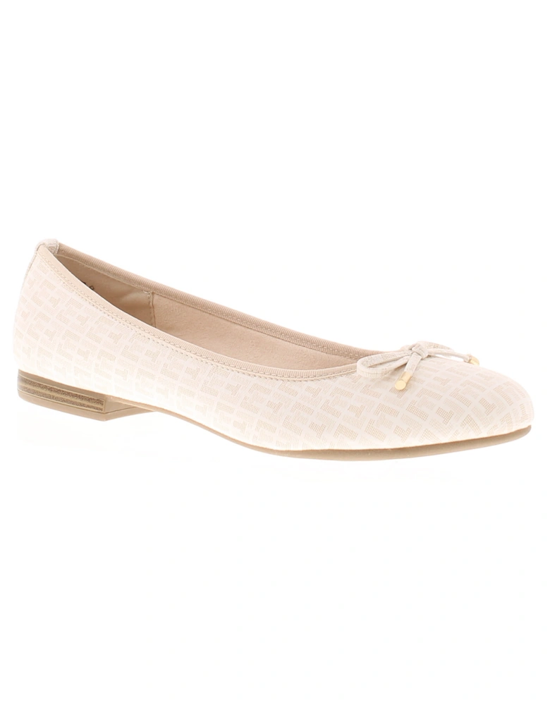 Womens Shoes Flats Ballerina Milana Slip On white UK Size
