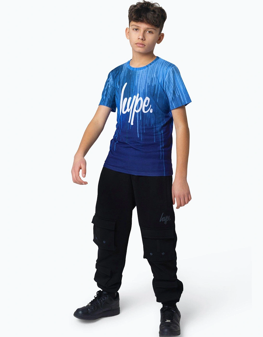 Boys Multi Blue Drips T-shirt