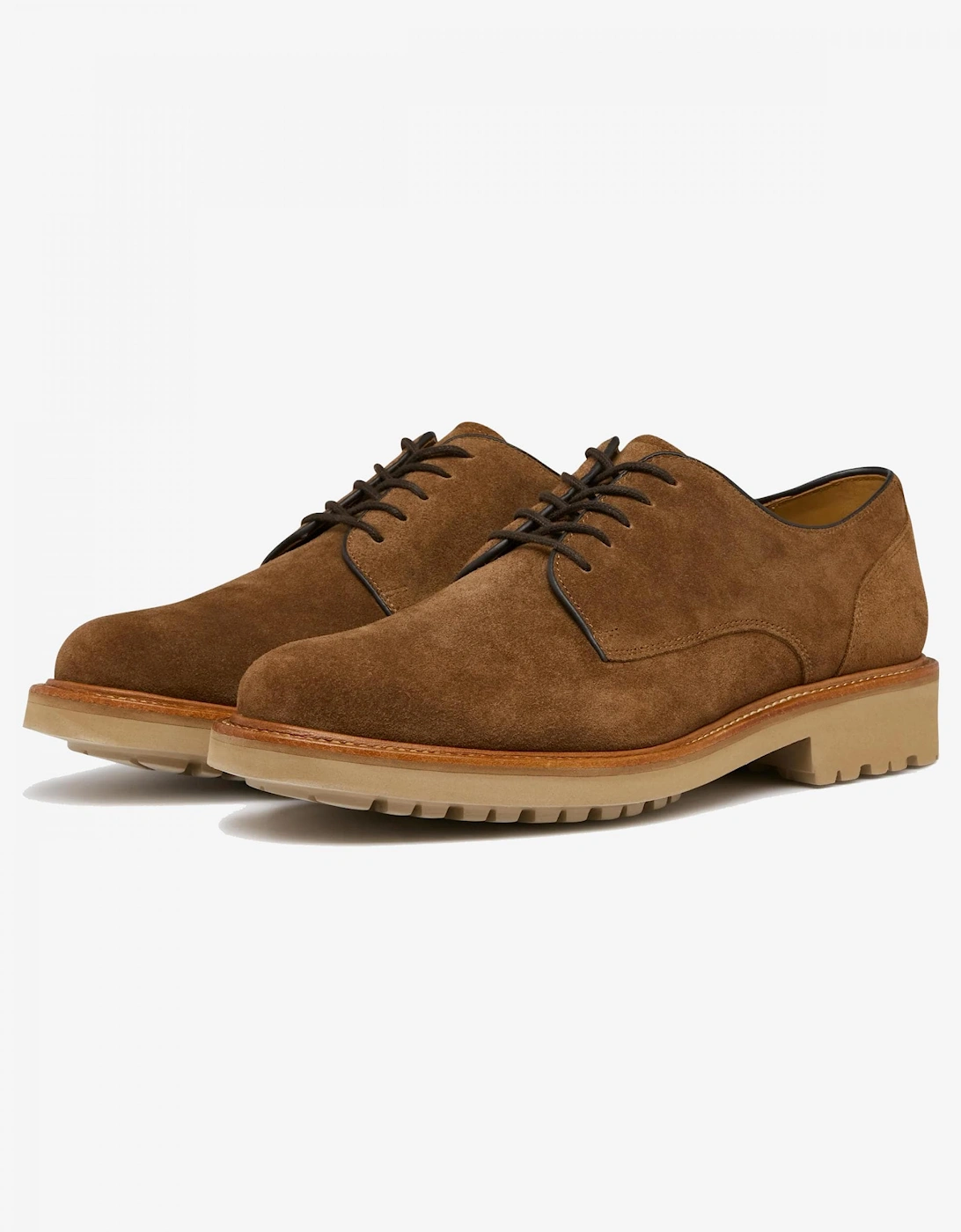 Clipstone Mens Calf Suede Derby Shoes, 6 of 5