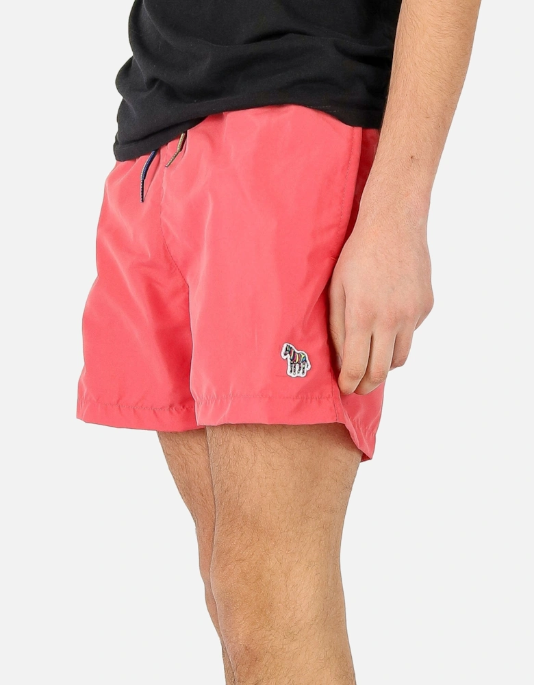 Zebra Badge Pink Swimshort