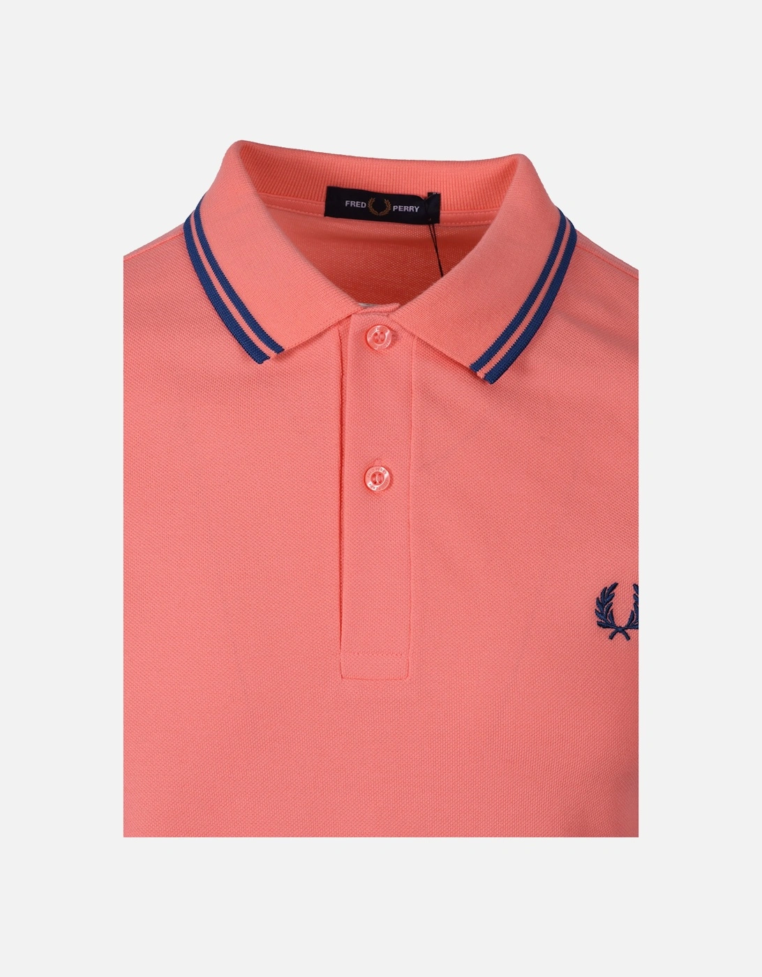 Twin Tipped Polo Shirt Coral Heat/Shaded Cobalt