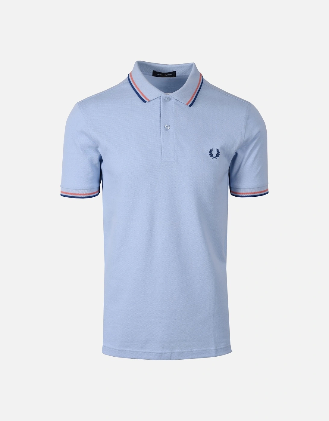 Twin Tipped Polo Shirt Light Smoke/Coral Heat/Shaded Cobalt, 4 of 3