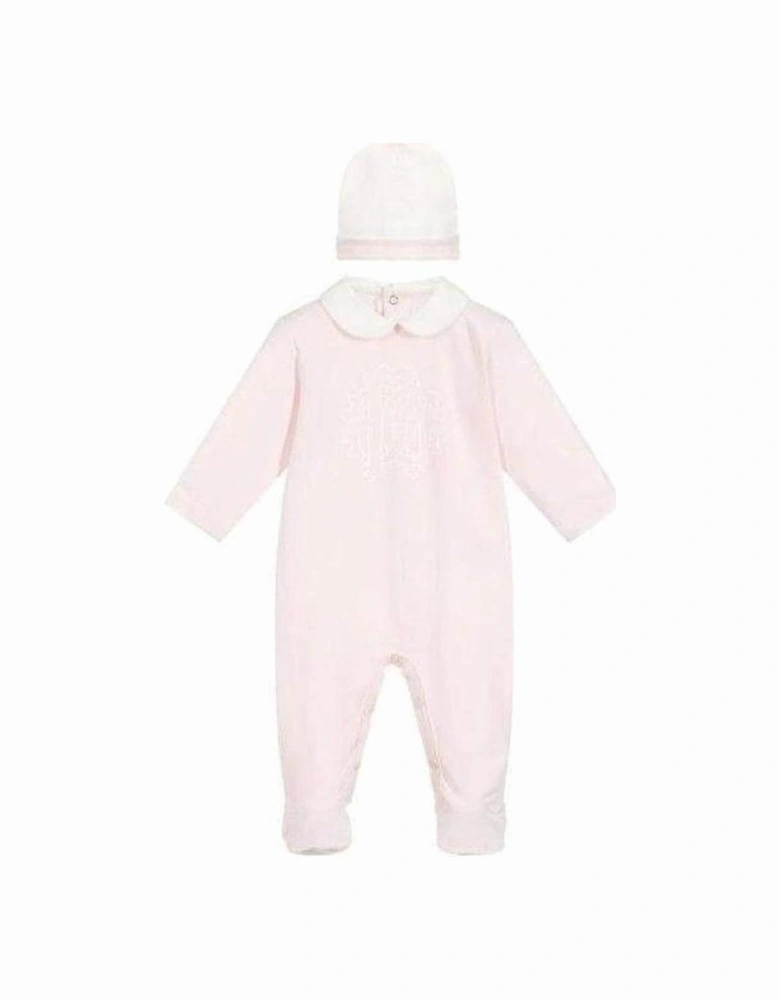 Baby Girls Cavalli Pale Pink Baby grow Gift Set