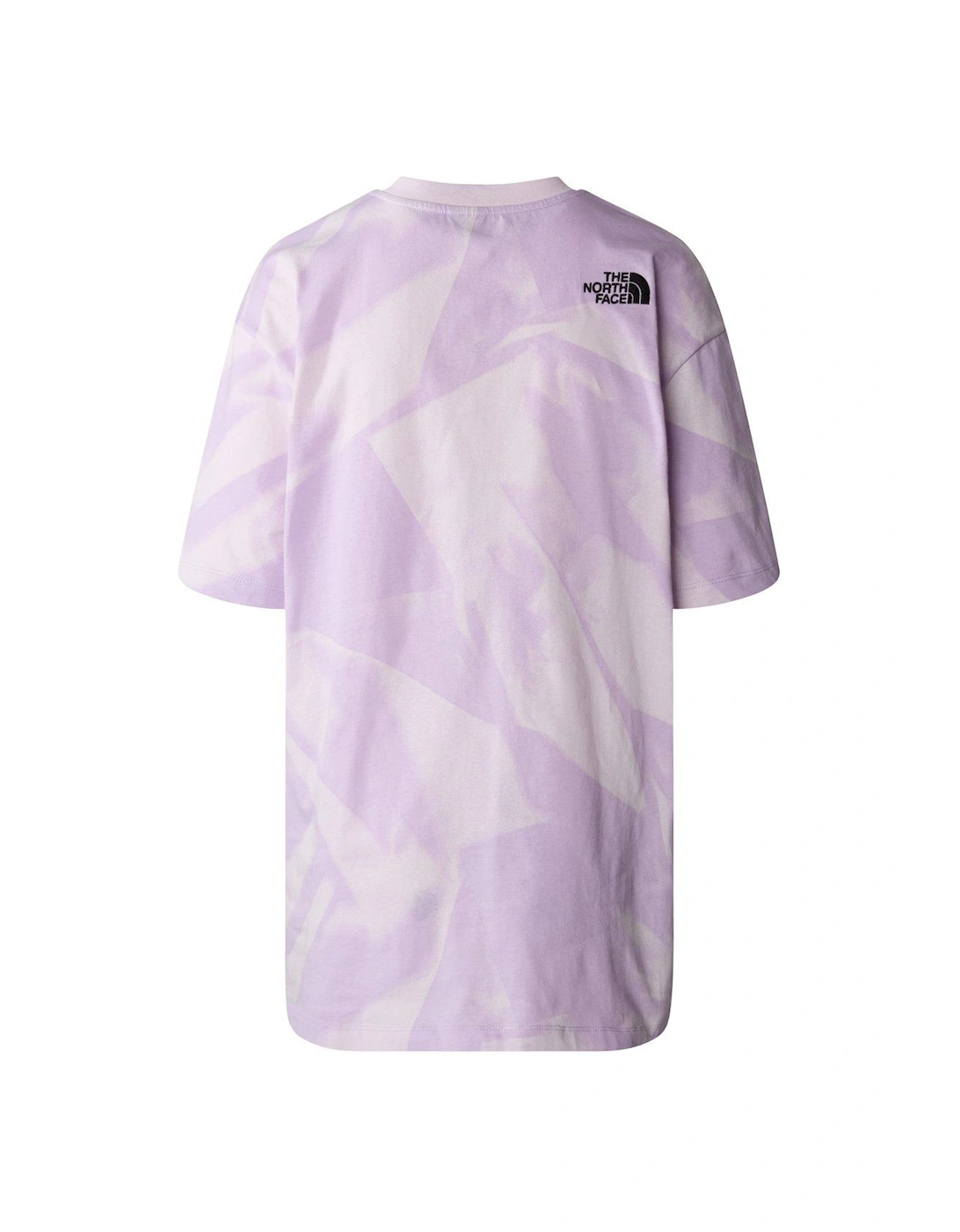 Womens Short Sleeve Oversize Simple Dome Tee Print - Lilac