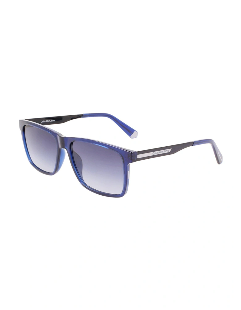 Jeans 21624S Injected Rectangle Sunglasses - Blue