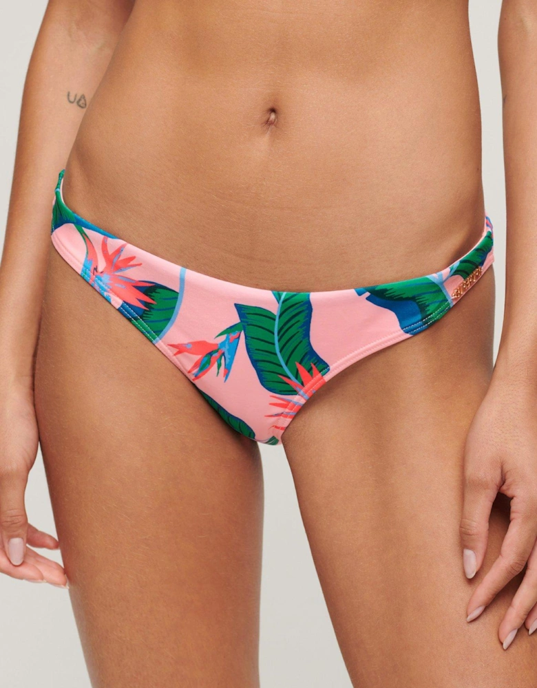 Tropical Cheeky Bikini Briefs - Pink