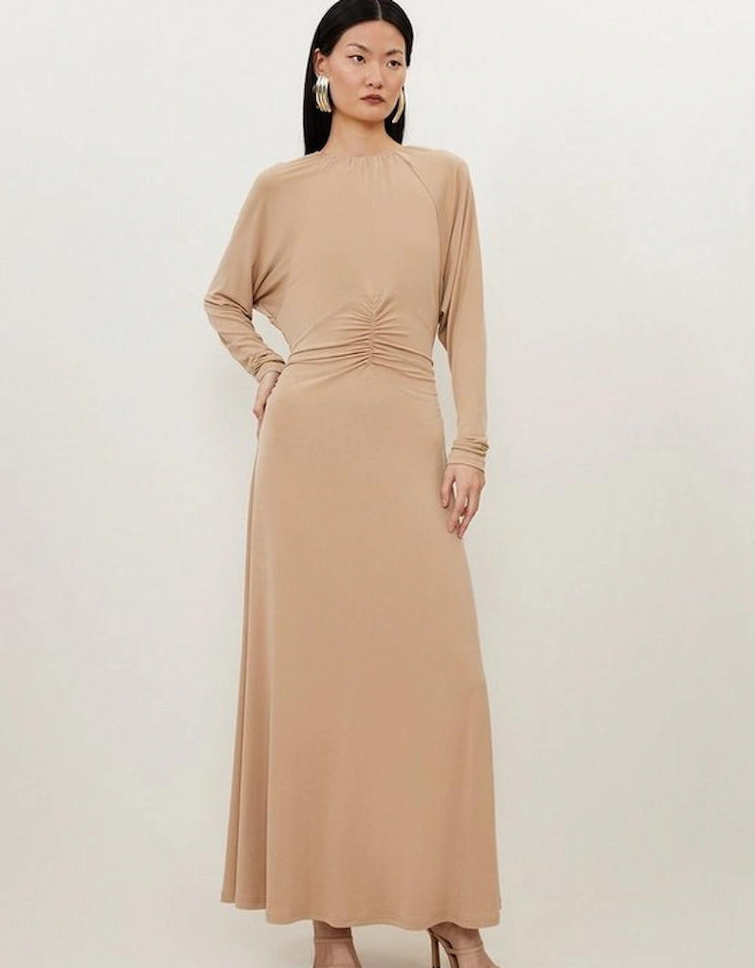 Jersey Crepe Batwing Midaxi Dress, 5 of 4