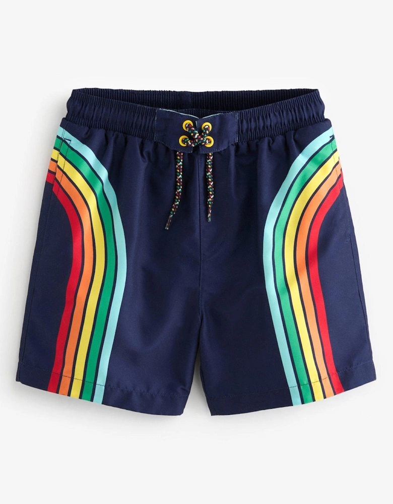 Blue Rainbow Board Shorts