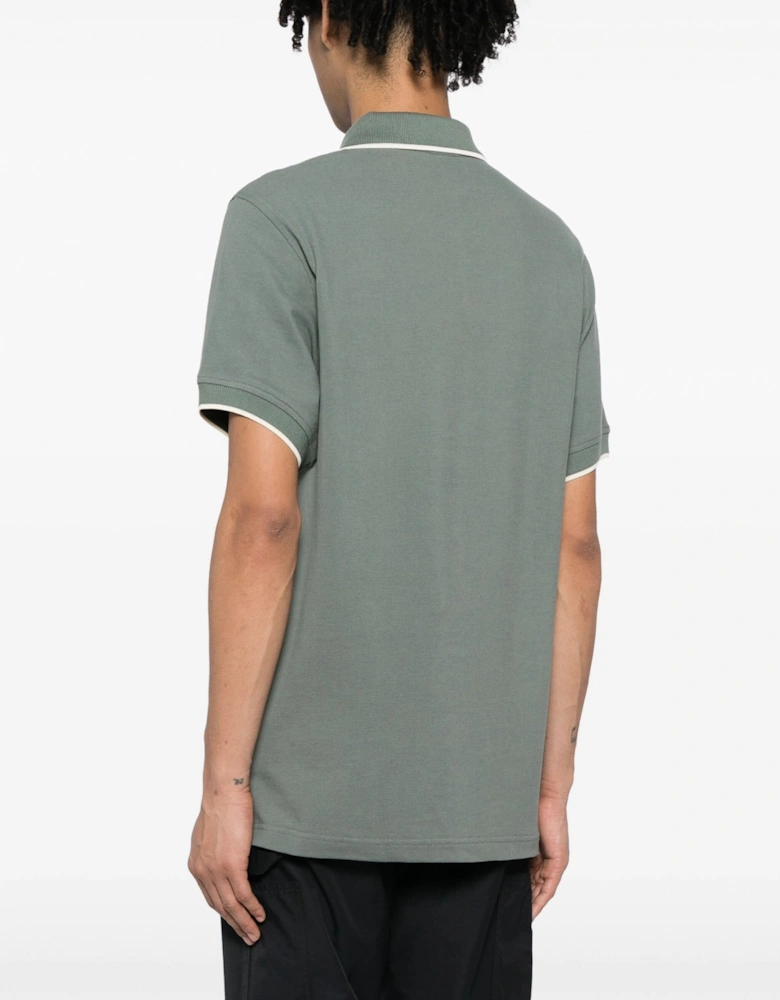 Tipped Polo Green