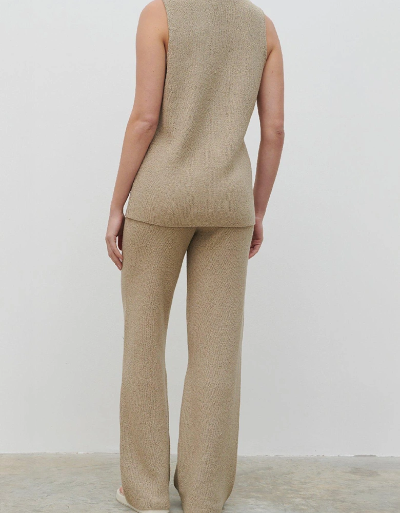 Kourtney Knit Trouser Co-Ord - Taupe