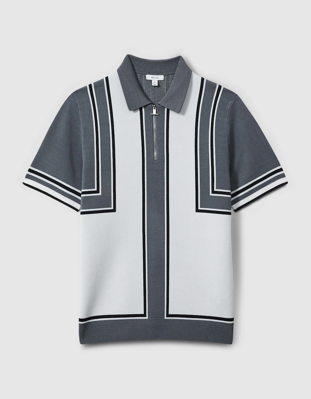 Knitted Half Zip Polo Shirt, 2 of 1