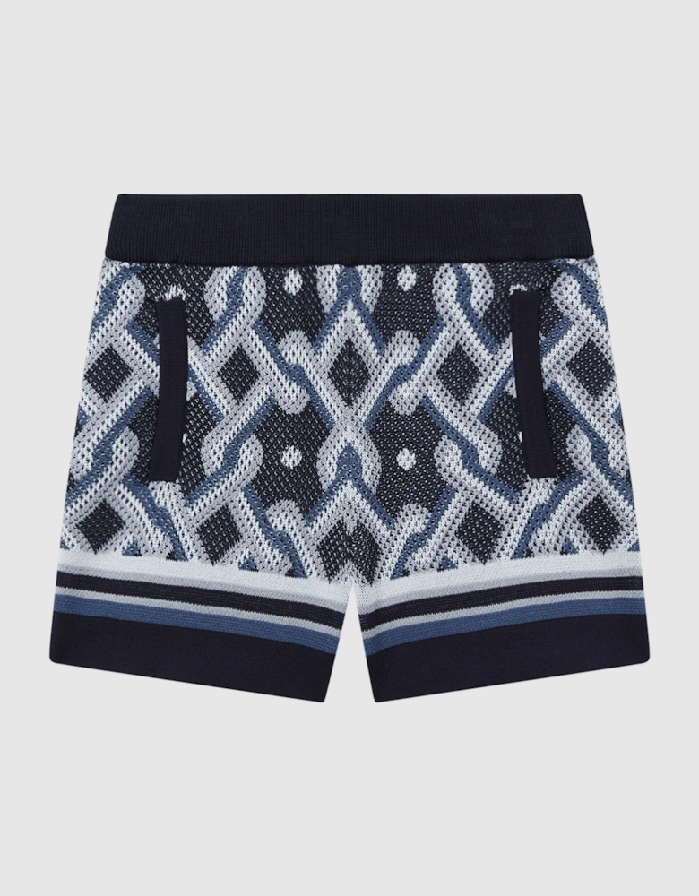 Knitted Elasticated Waistband Shorts