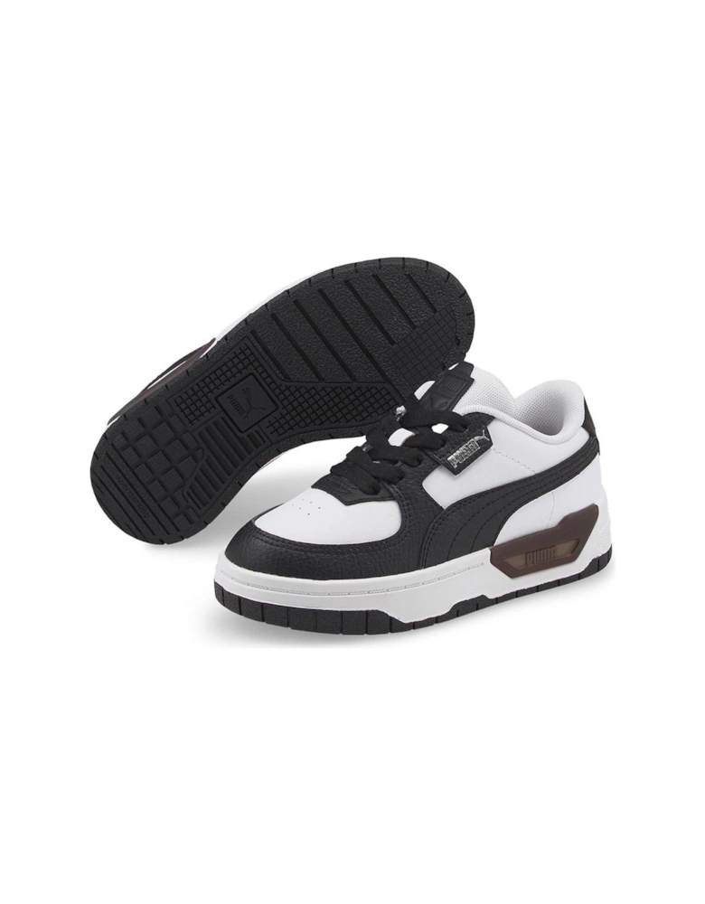 Girls Younger Cali Dream Leather Trainers - White/Black