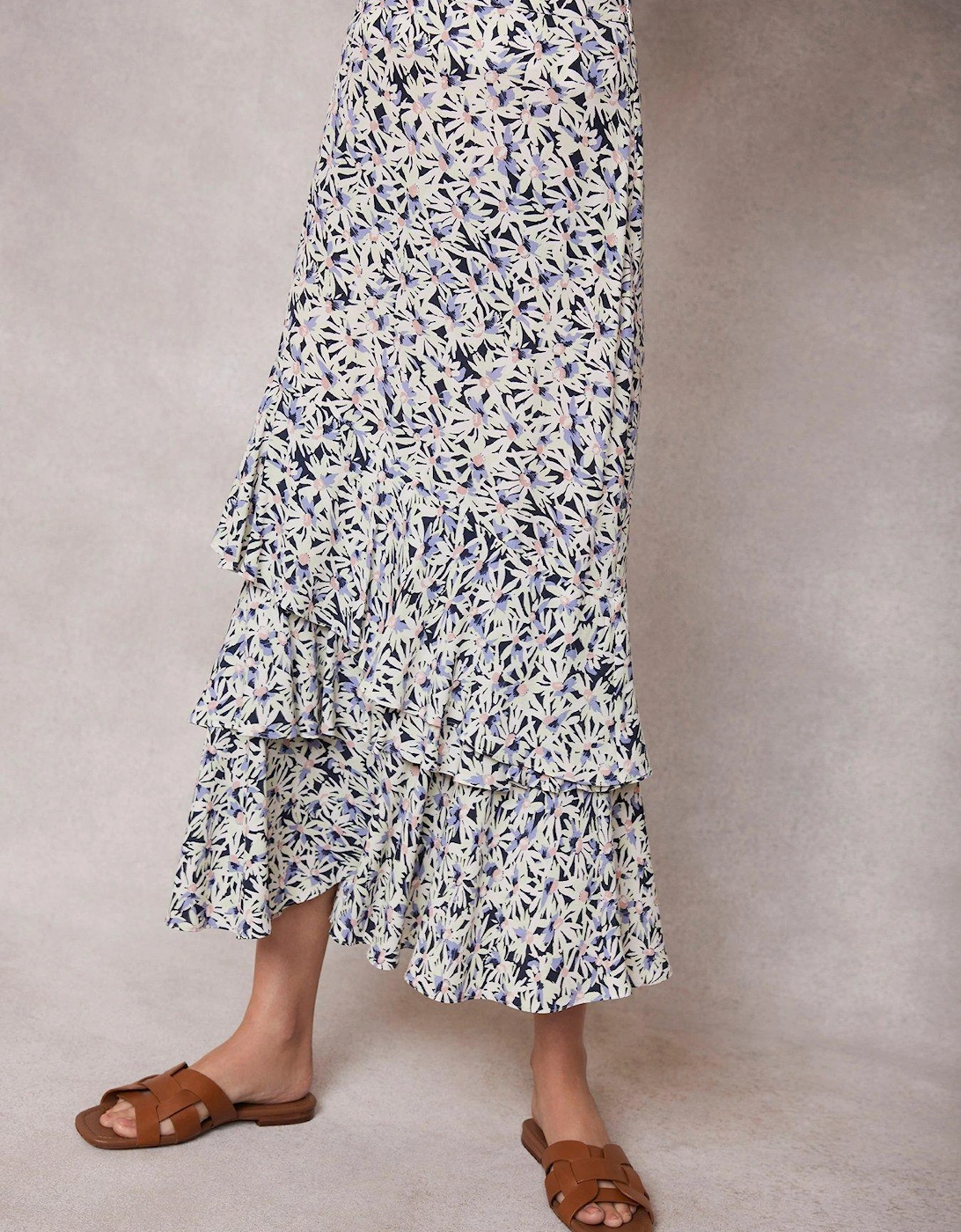 Floral Print Midi Skirt, 2 of 1