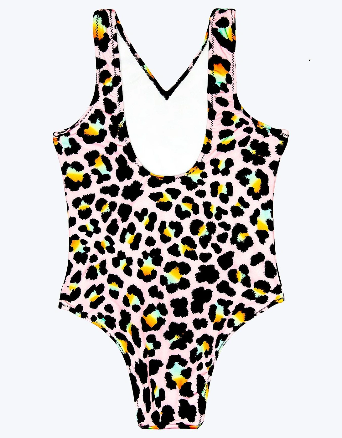Girls Multi Disco Leopard Swimsuit