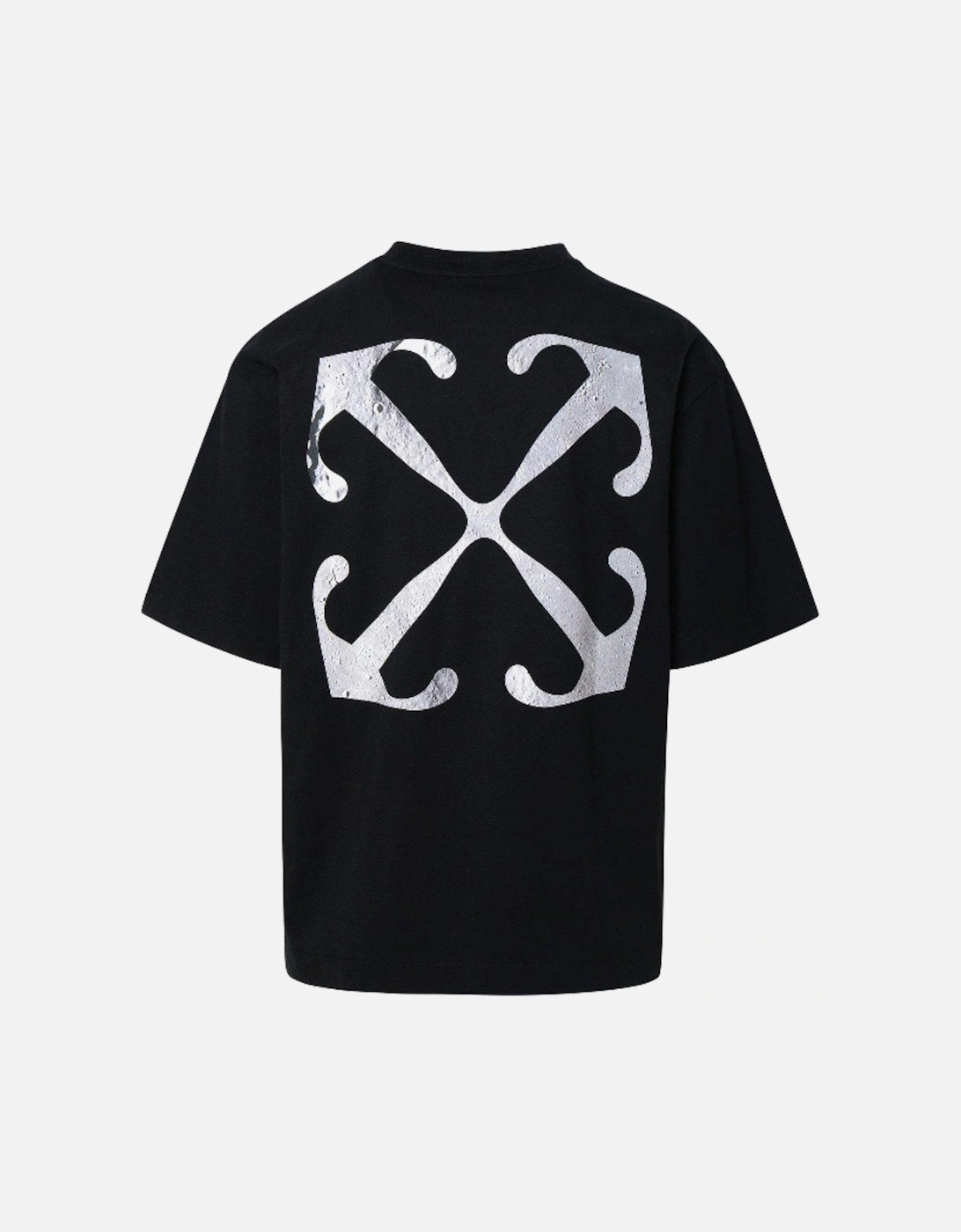 Lunar Arrow Logo Print T-Shirt in Black, 6 of 5