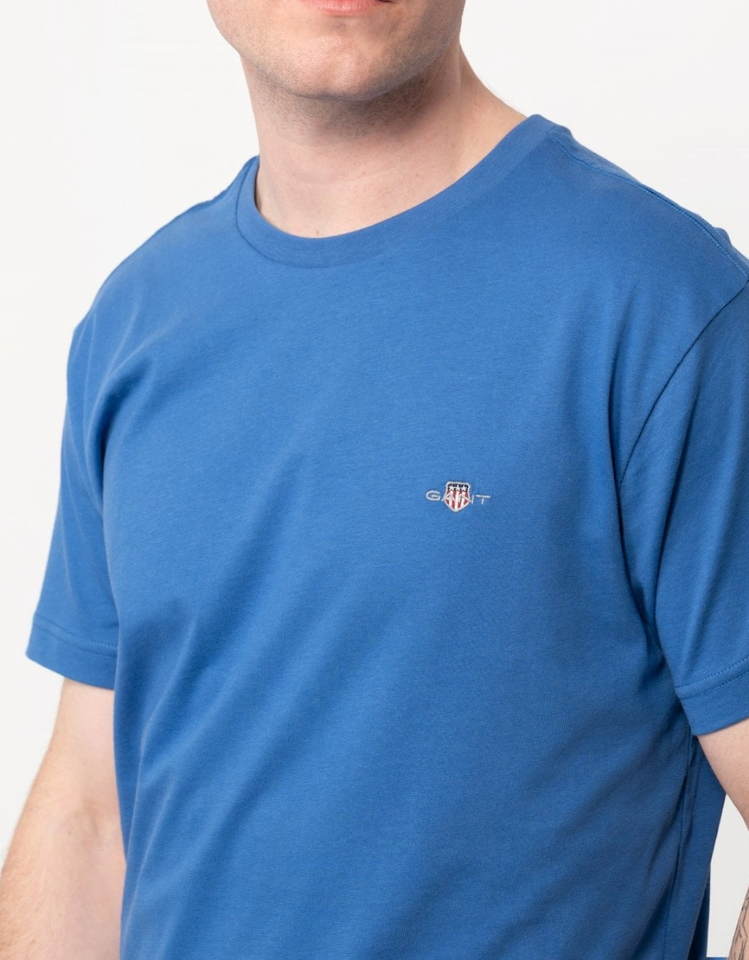 Mens Slim Fit Short Sleeve Shield Logo T-Shirt