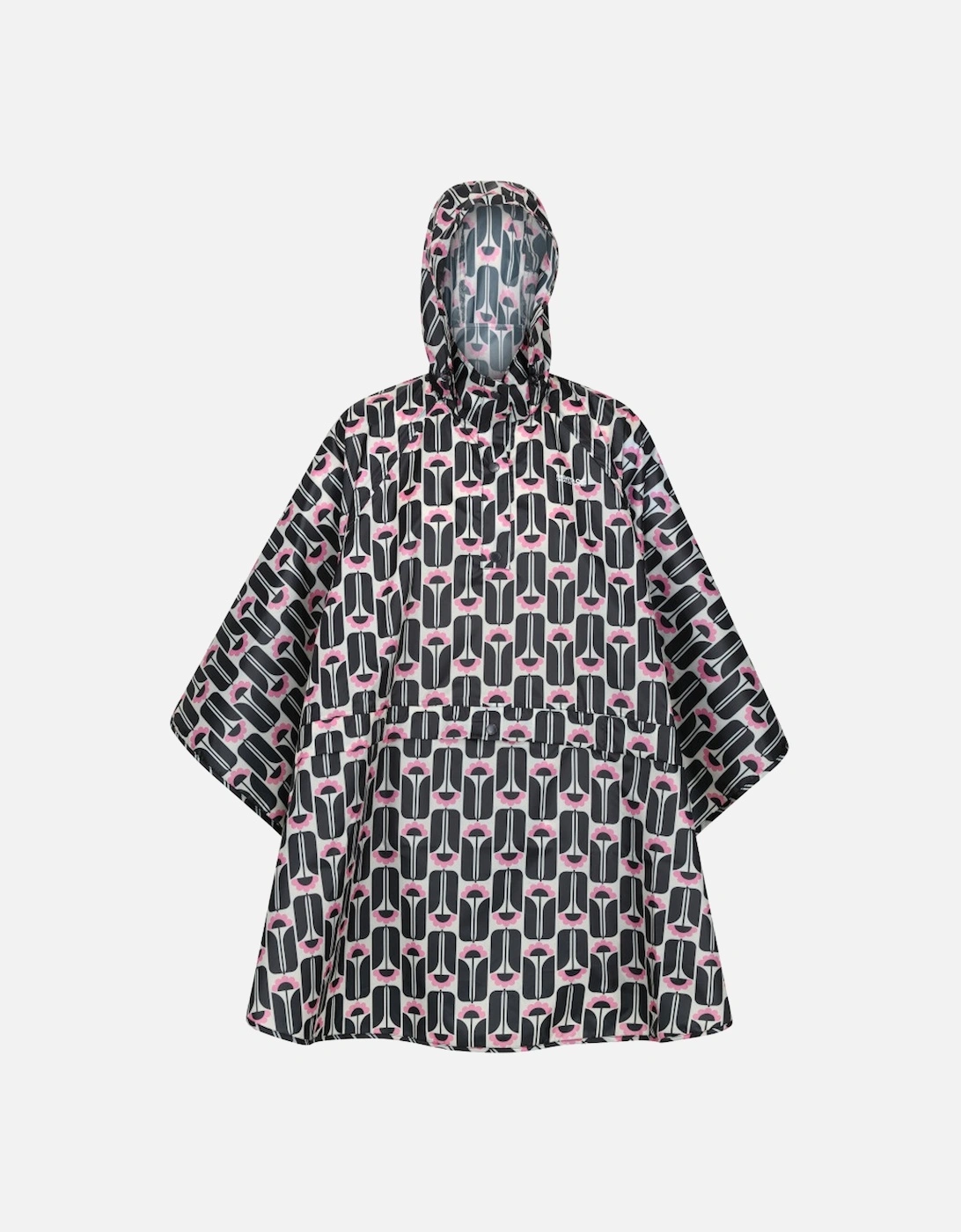 Womens Orla Festive Lightweight Packaway Poncho, 3 of 2