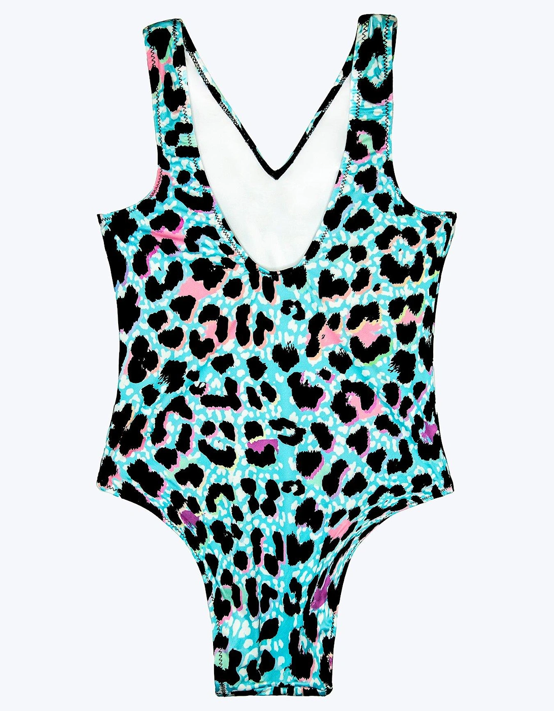 Girls Multi Ice Leopard Swimsuit