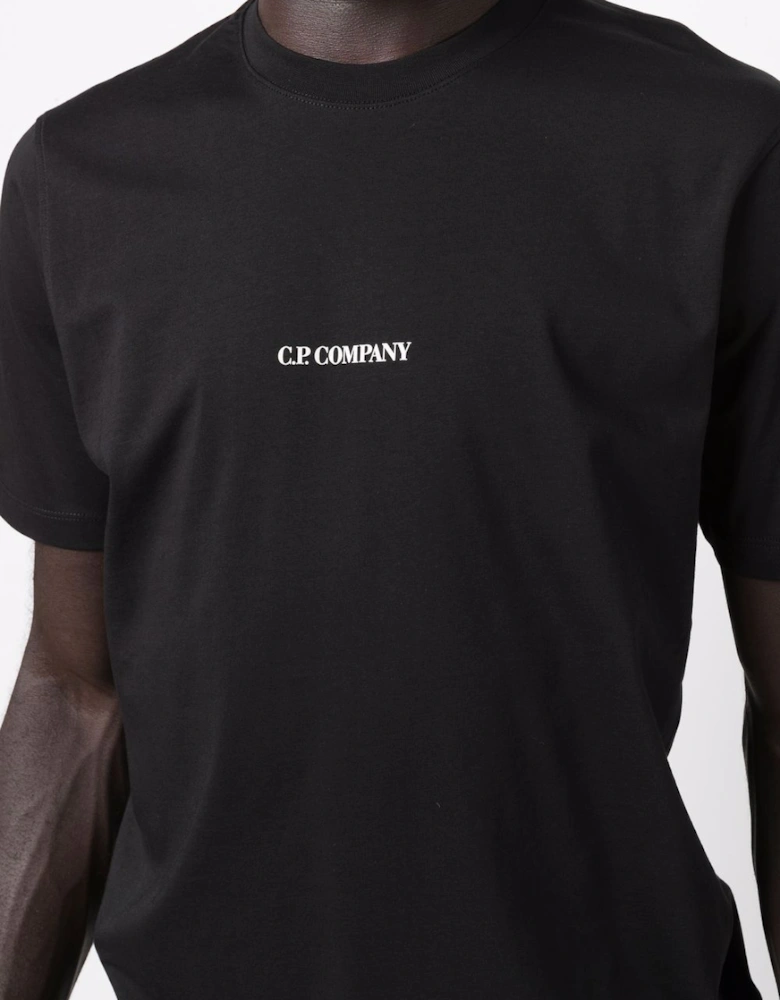 C.P. Company Compact Logo-print Cotton T-shirt in Black