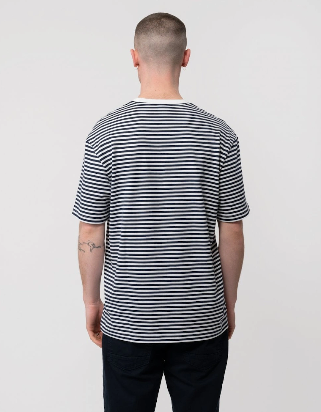 Mens Striped Crew Neck T-Shirt