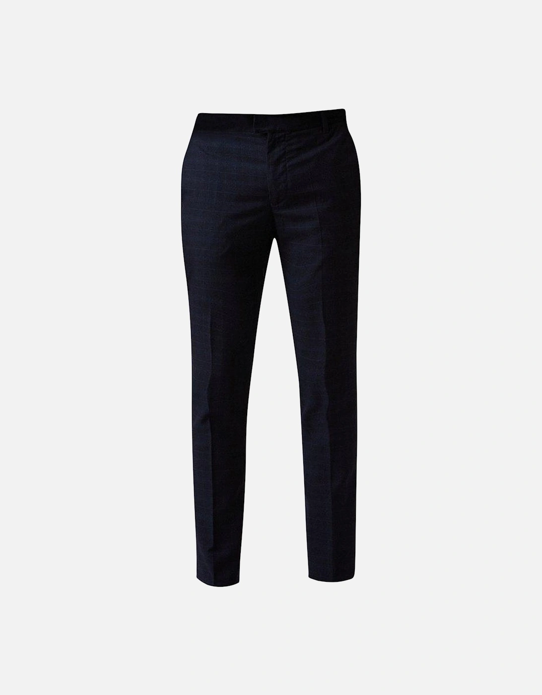 Mens Checked Slim Suit Trousers, 3 of 2