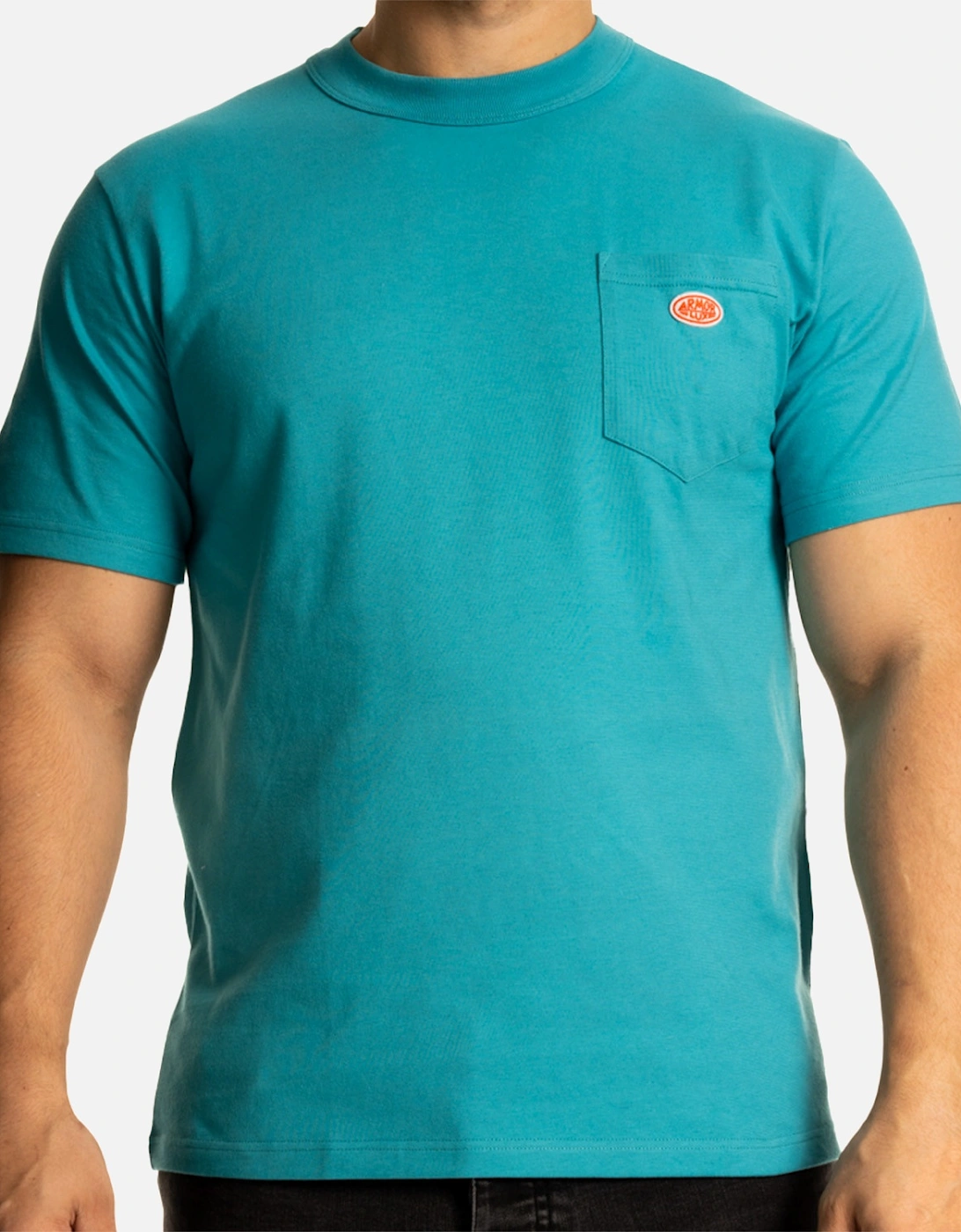 Armor Lux Mens Heritage Plain Pocket T-Shirt (Turquoise), 8 of 7