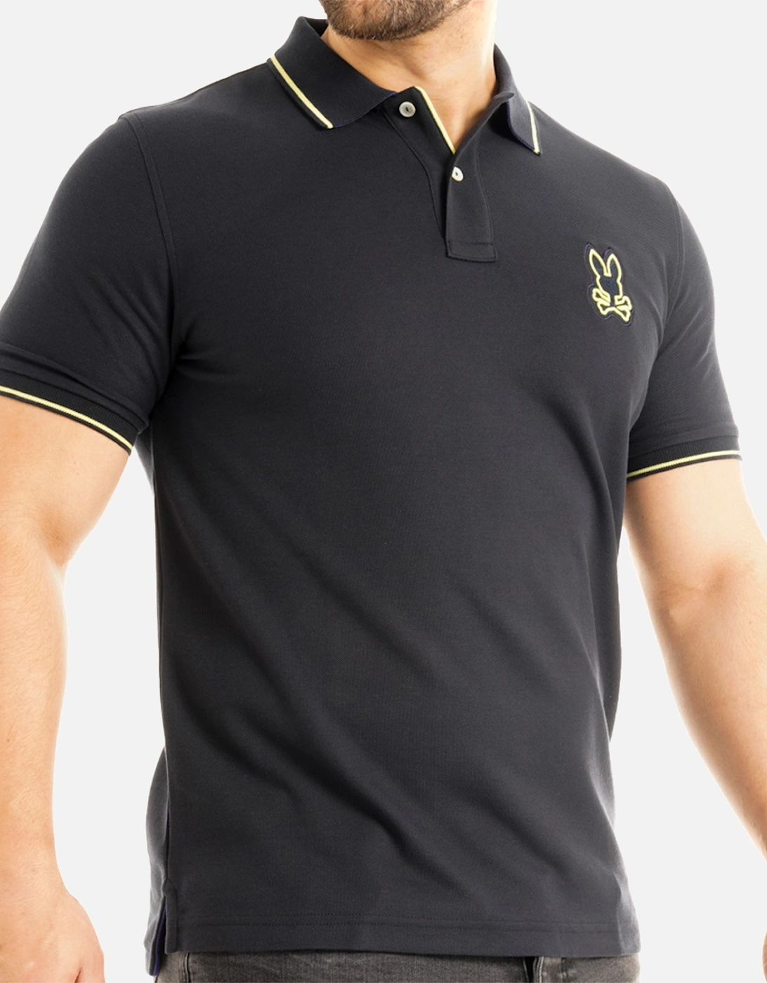Mens Lenox Pique Polo Shirt (Navy)