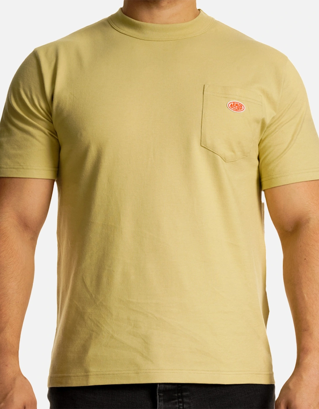 Armor Lux Mens Heritage Plain Pocket T-Shirt (Pale Olive), 8 of 7