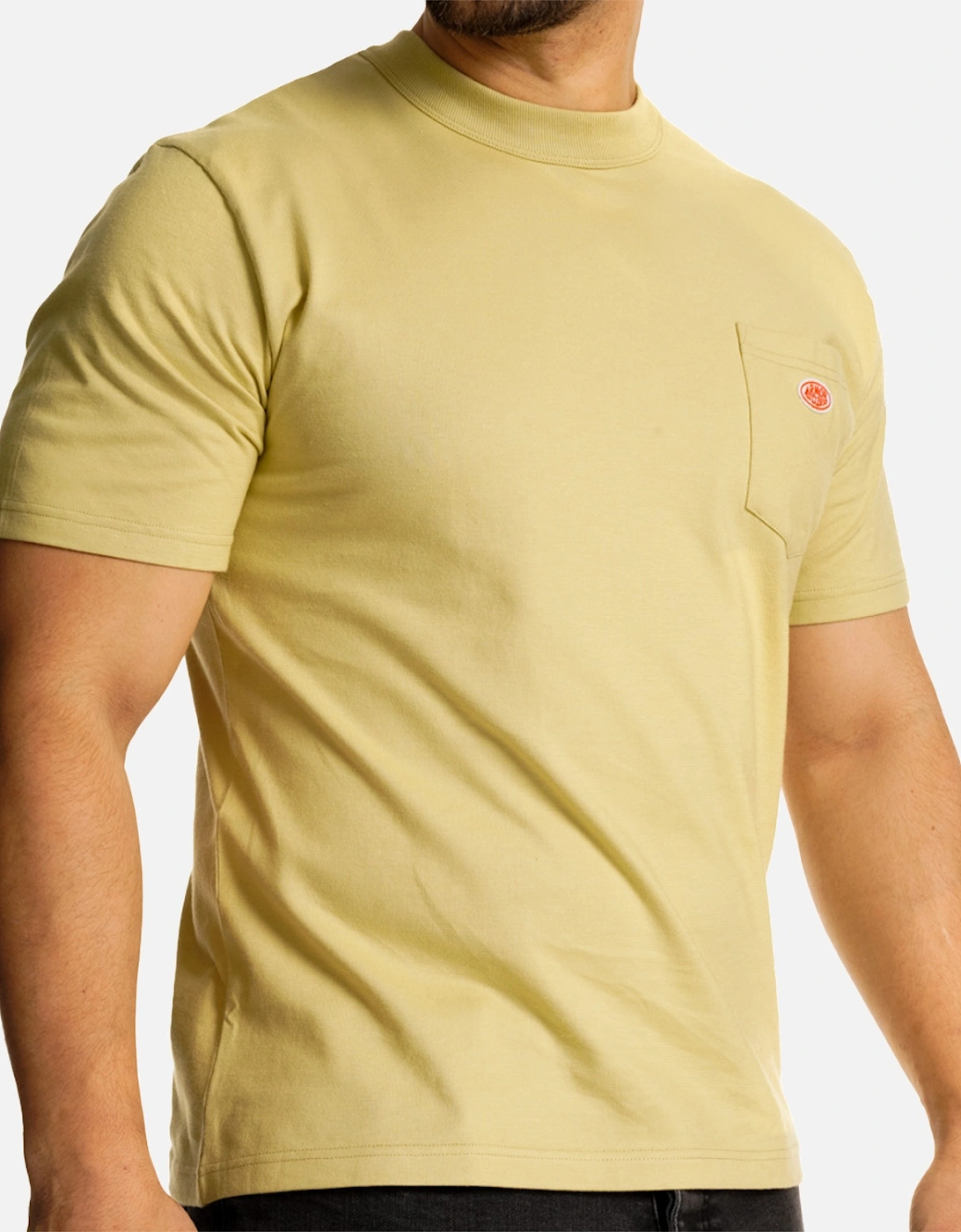 Armor Lux Mens Heritage Plain Pocket T-Shirt (Pale Olive)