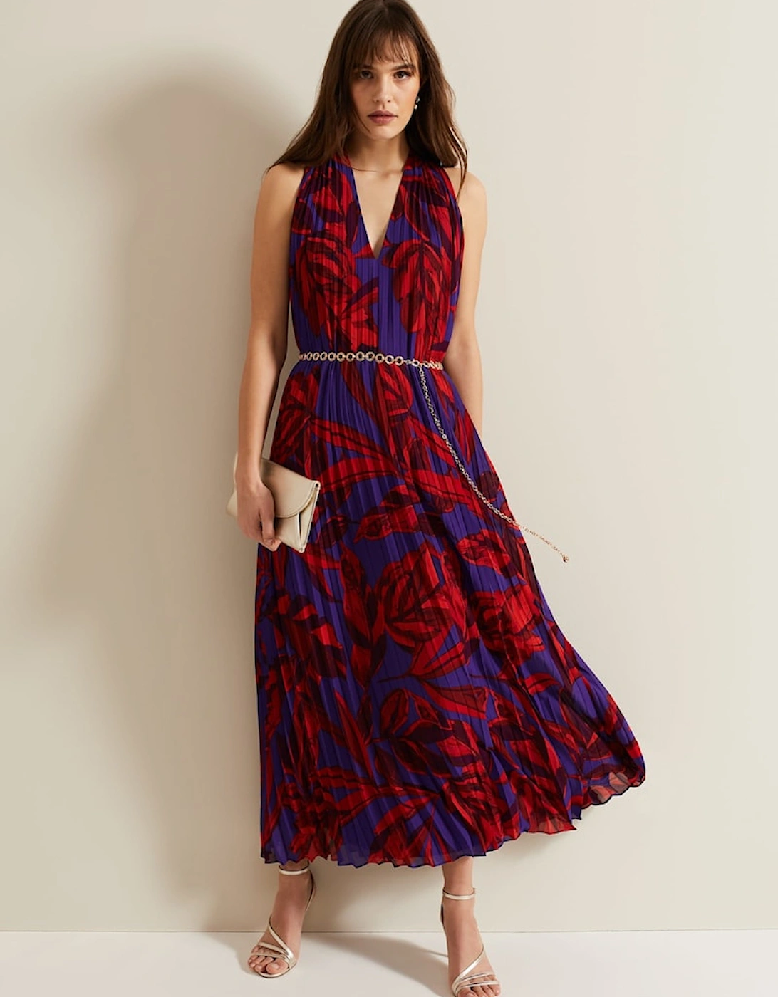 Adelaide Pleated Midaxi Dress, 2 of 1