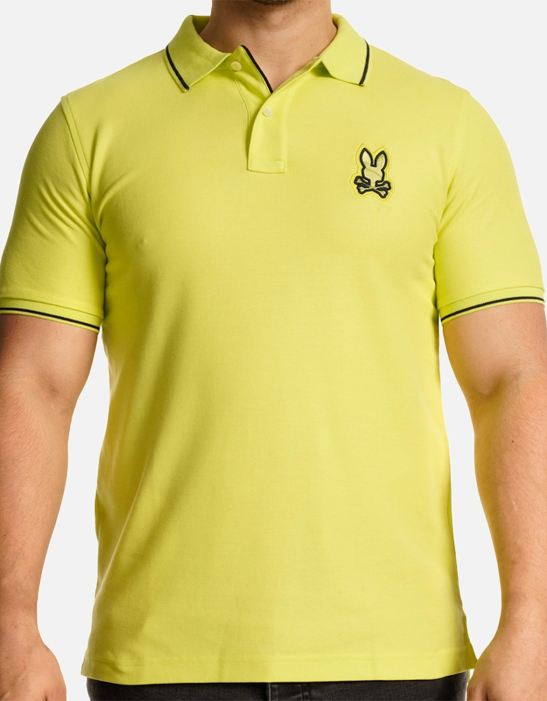 Mens Lenox Pique Polo Shirt (Lime), 8 of 7