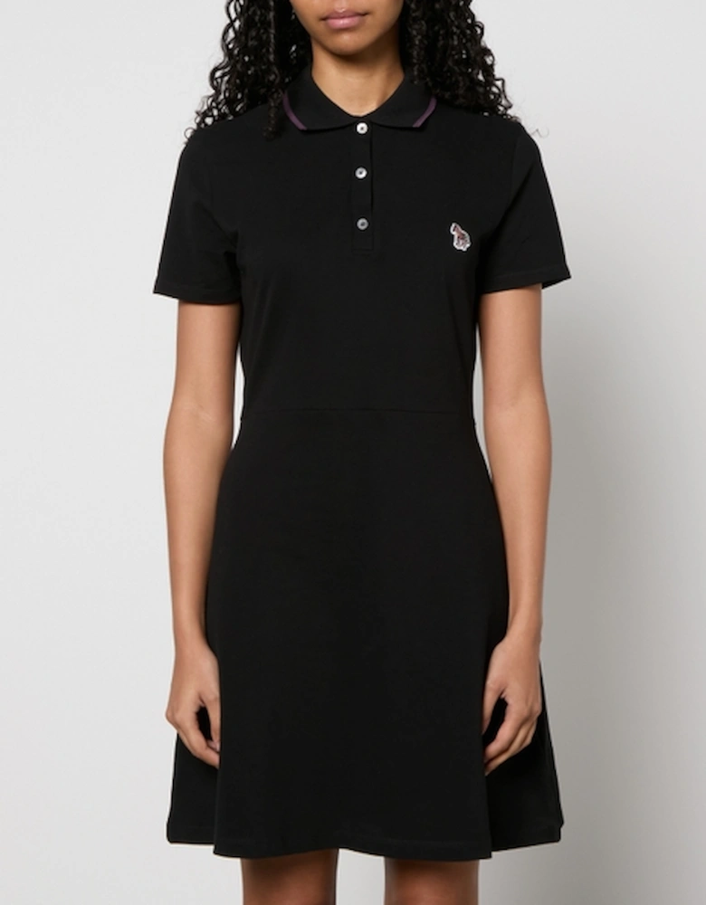 PS Zebra Cotton-Piqué Polo Dress