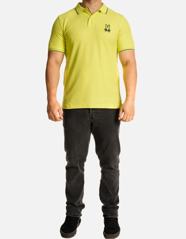 Mens Lenox Pique Polo Shirt (Lime)