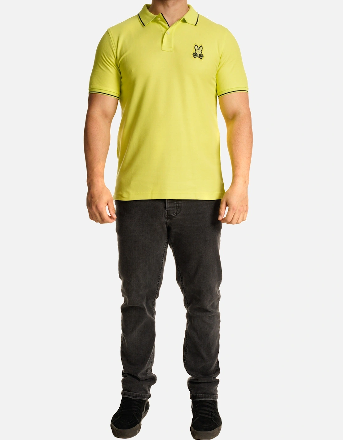 Mens Lenox Pique Polo Shirt (Lime)