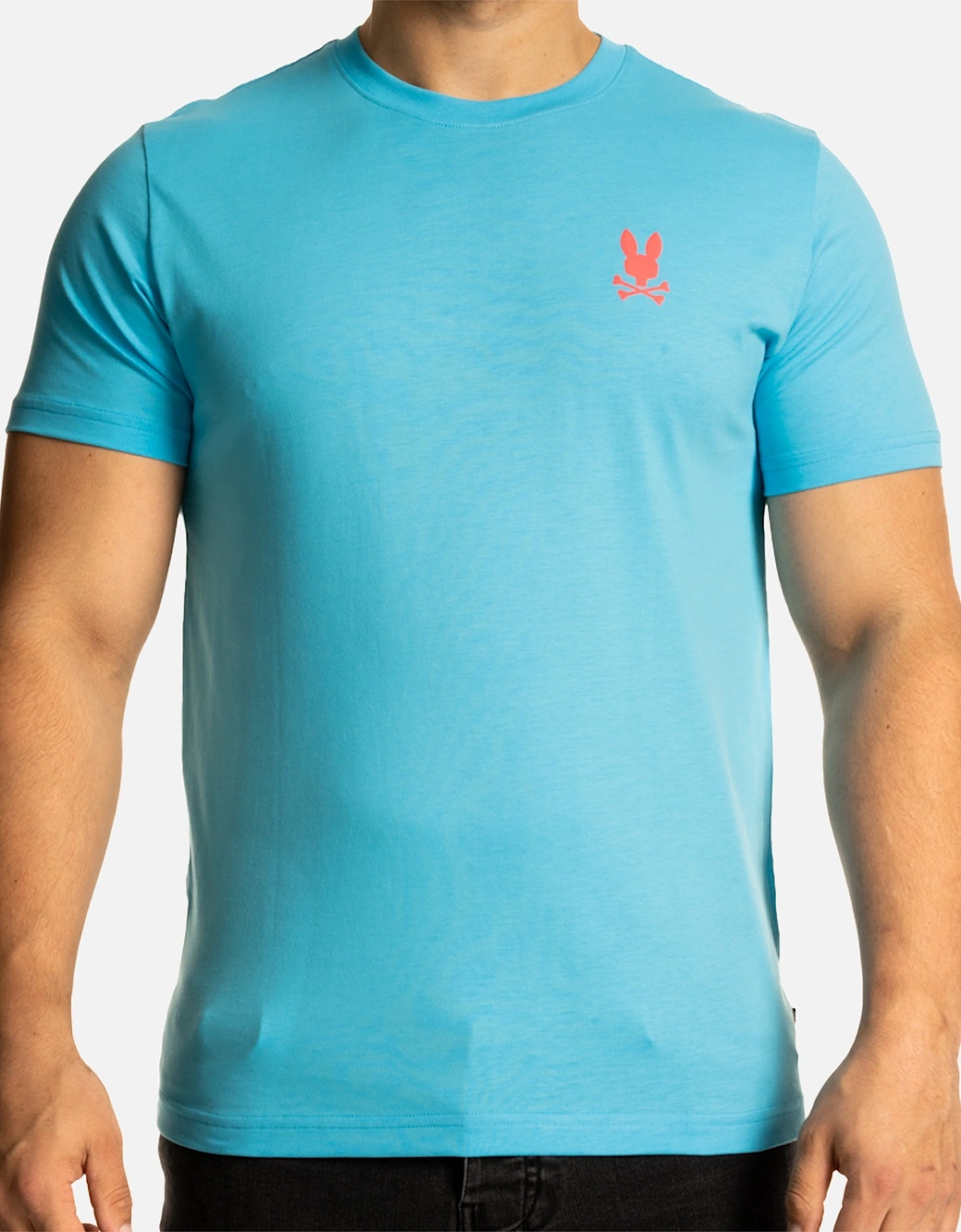 Mens Sloan Back Graphic T-Shirt (Aqua), 8 of 7