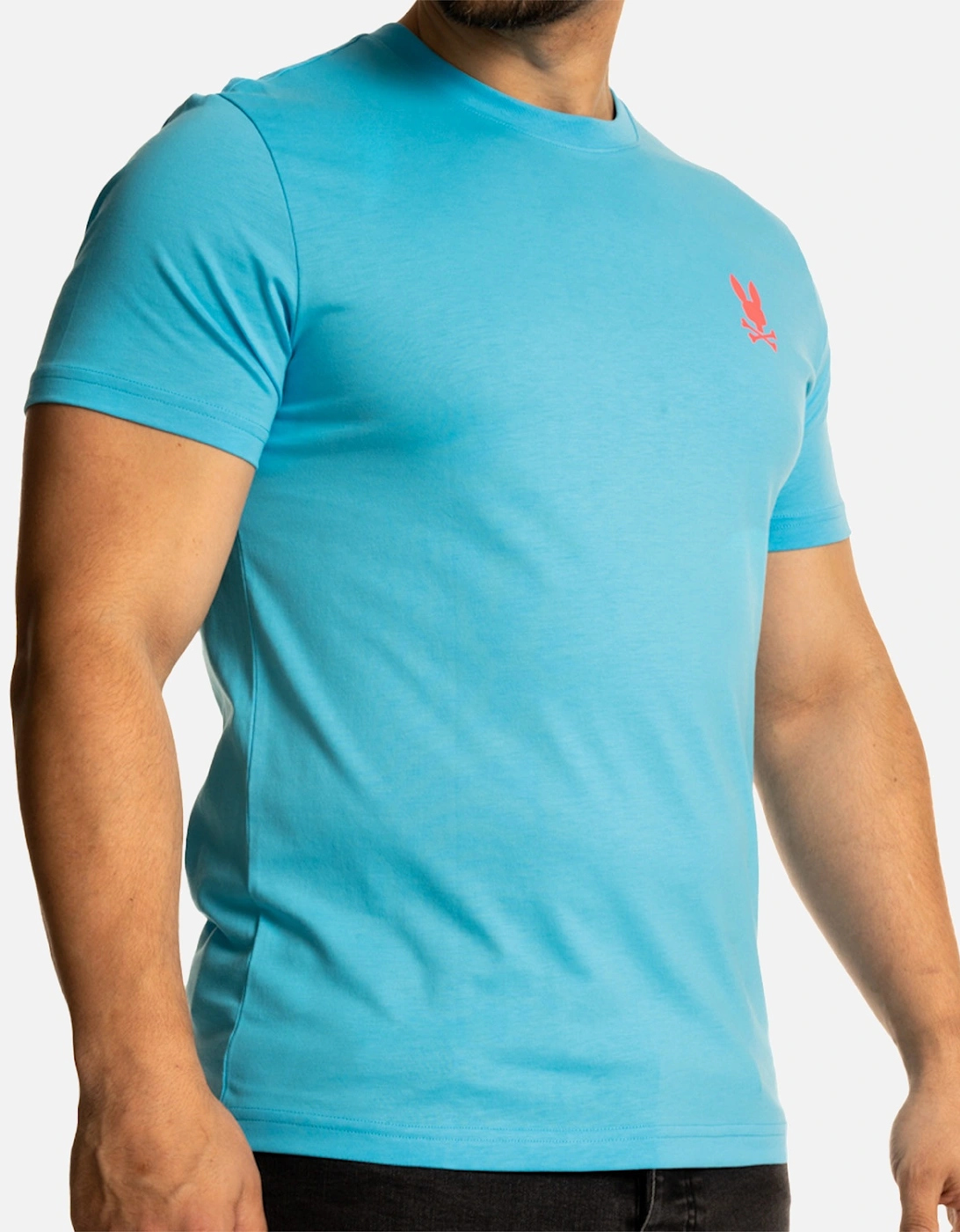 Mens Sloan Back Graphic T-Shirt (Aqua)