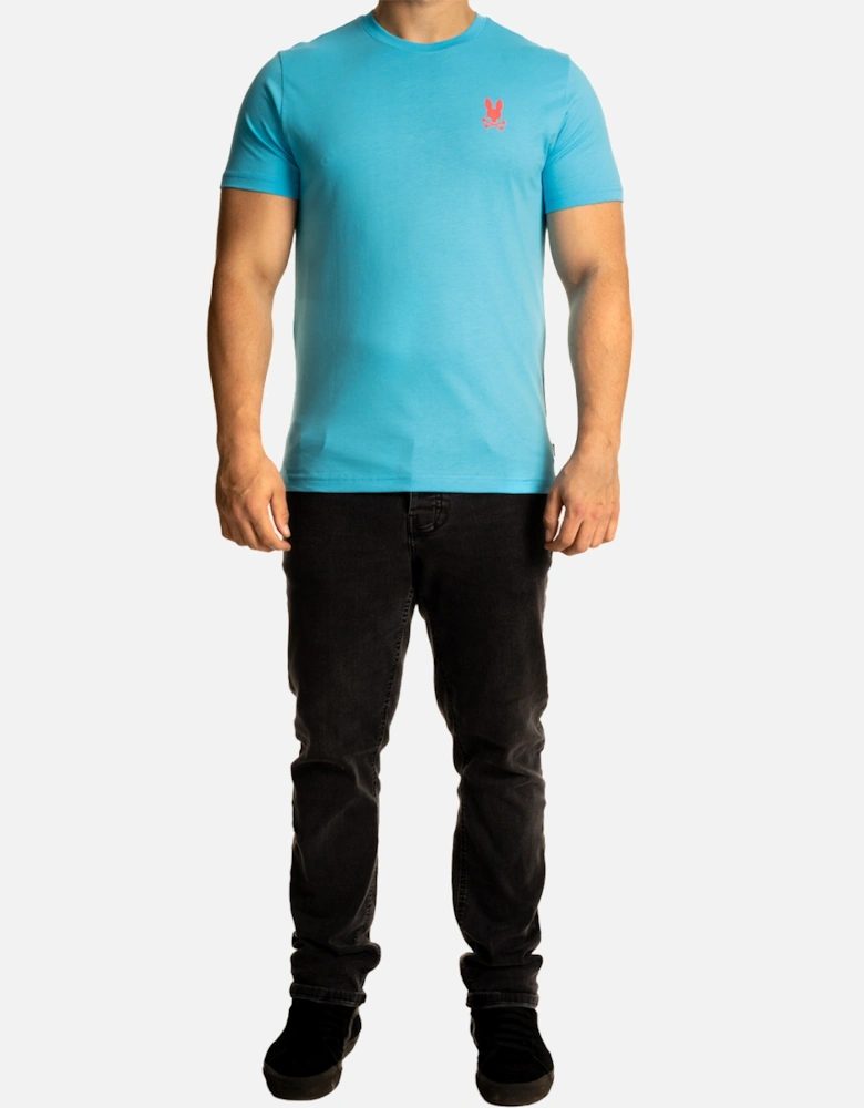 Mens Sloan Back Graphic T-Shirt (Aqua)