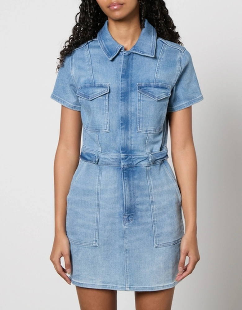 Fit For Success Stretch-Denim Mini Dress