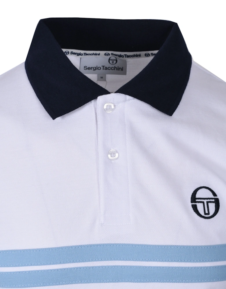 Supermac Polo White/Maritime Blue