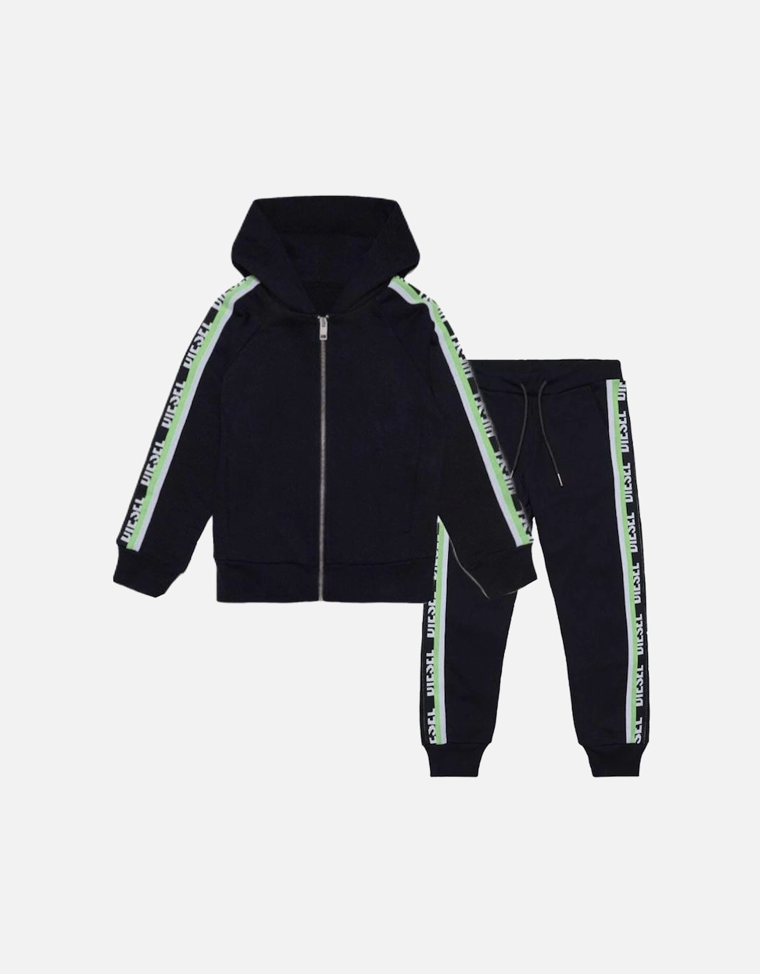 Boys Black Suittyx Tracksuit Set, 3 of 2