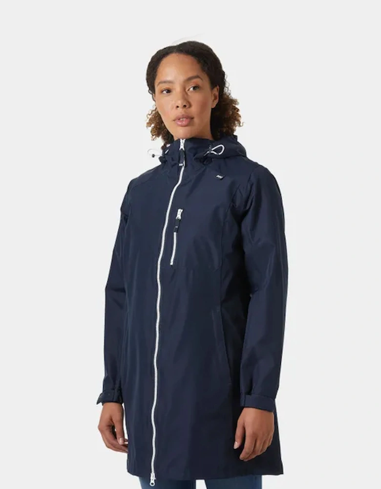 Women's Long Belfast Jacket Navy