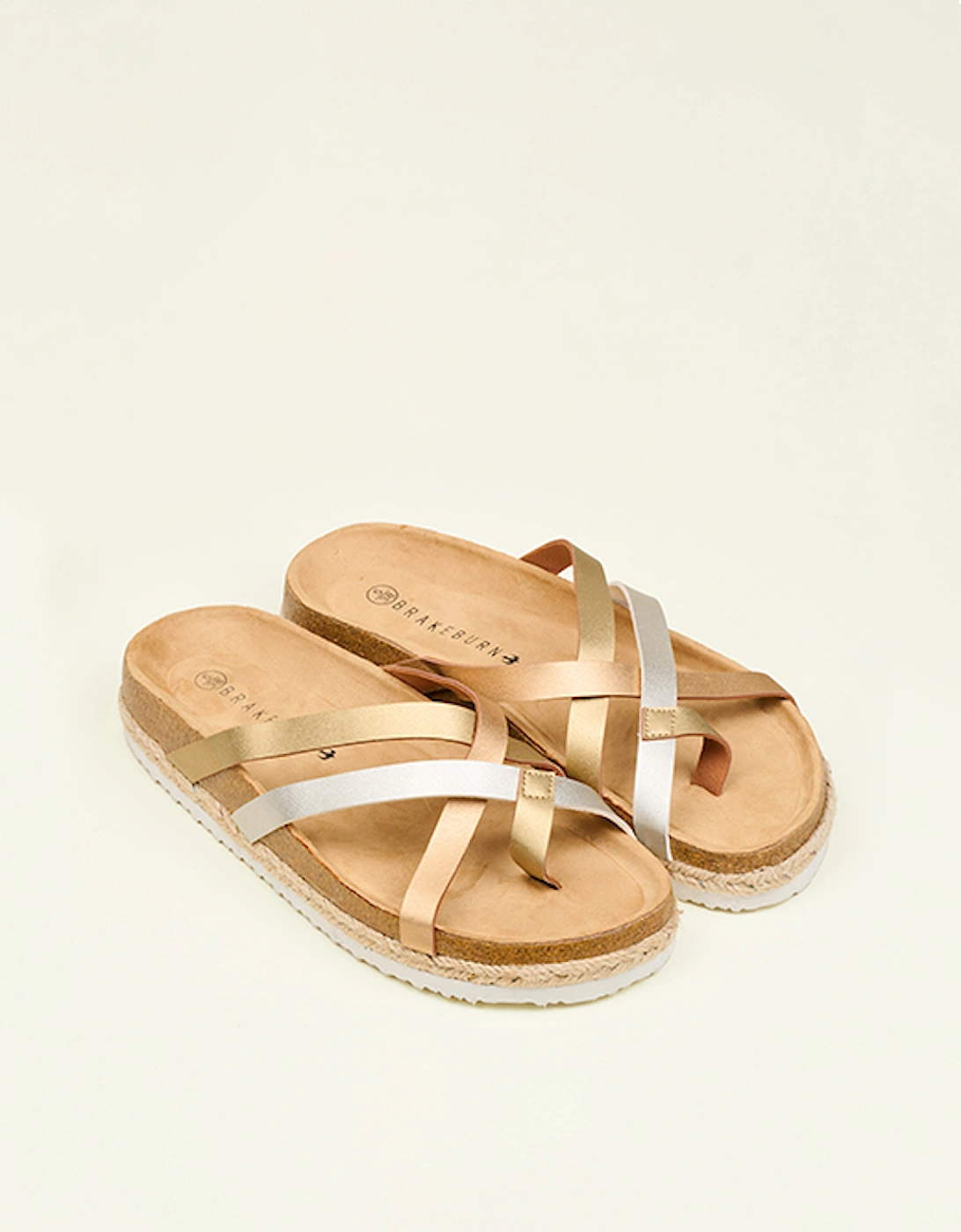 Women's Metallic Strap Sandal Multi